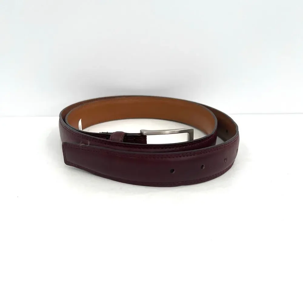 Nordstrom Rack Italian Split Leather men’s burgundy belt